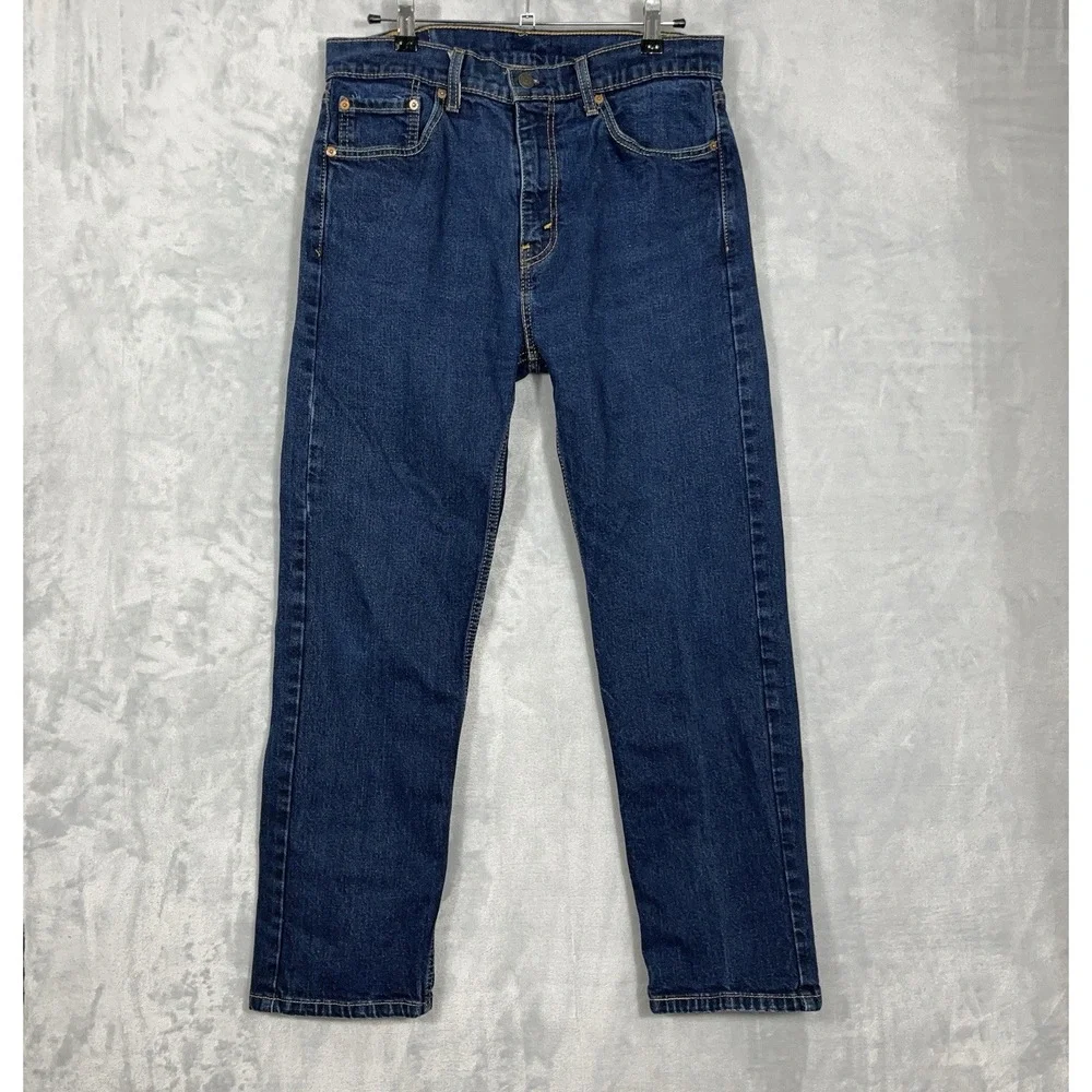 Levis Mens 33x30 *33x28 Med Wash Jeans‎ 505 Straight Fit Regular Western Classic